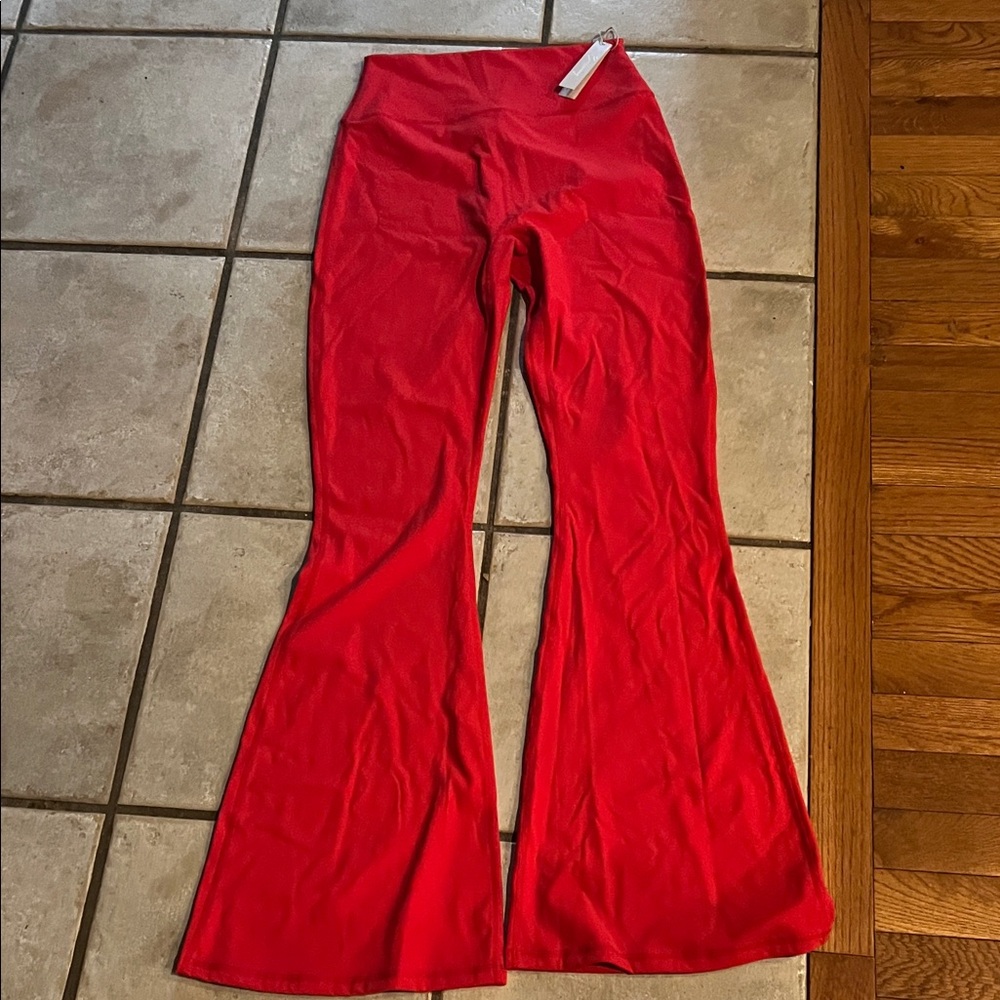 BuffBunny Red Flared Leggings